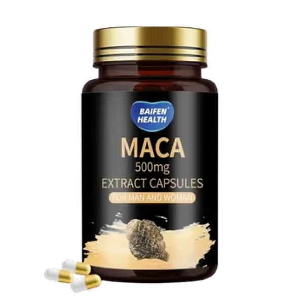 Oranvital Maca Root Extract Powder Strong Man Supplement Black Maca Root Capsules for Energy Booster