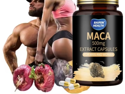 Maca Root Extract Powder Strong Man Supplement Black Maca Root Capsules for Energy Booster