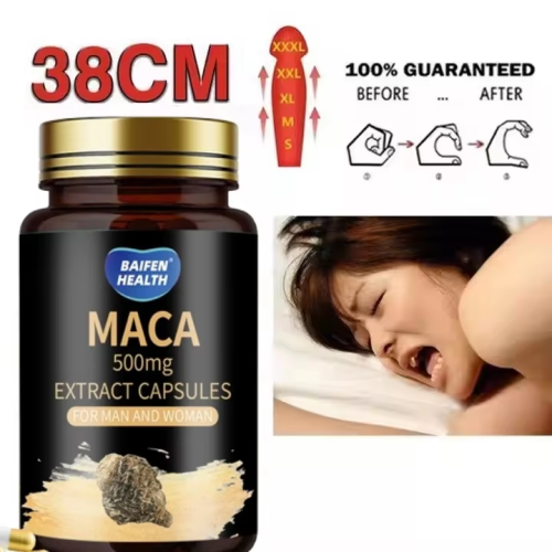 Maca Root Extract Powder Strong Man Supplement Black Maca Root Capsules for Energy Booster