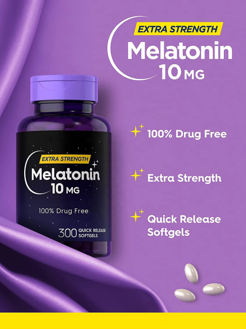 Oranvital Sleep Melatonin 10mg Sleeping Pills Fast Working Melatonin Capsules For Improving Sleep Health