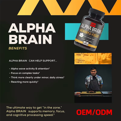 Brain Health Capsules Concentration Memory Pills Nootropics Brain Supplement Alpha Brain Capsule