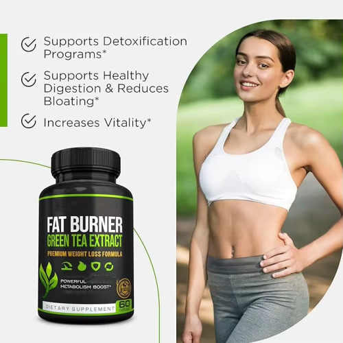 Green Tea Weight Loss Pills for Women & Men Stomach Fat Burner Metabolism Booster Appetite Suppressant Green Tea Fat Burner Diet Pills Vegan Weight Loss Supplements