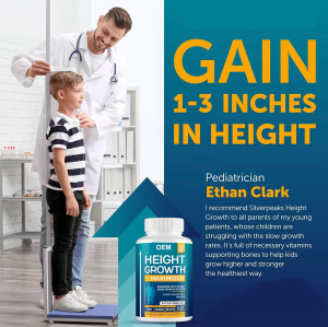 Oranvital Growth Capsules to Grow Taller Height Growth Maximizer with Calcium for Bone Strength Natural Get Taller Supplement to Increase Bone Growth Free of Growth Hormone