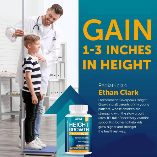 Oranvital Growth Capsules to Grow Taller Height Growth Maximizer with Calcium for Bone Strength Natural Get Taller Supplement to Increase Bone Growth Free of Growth Hormone