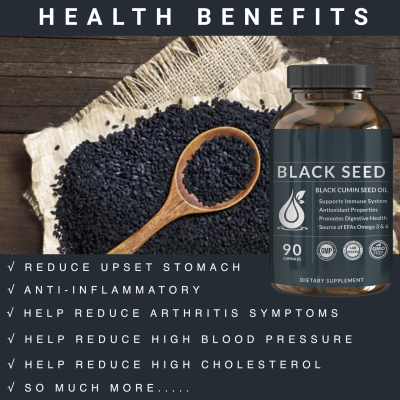 Oranvital Black Seed Oil Capsules Nigella Sativa Immune Support Supplement Soft Gels Cold Pressed Antioxidant Vegetarian Black Cumin Pills