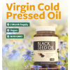 Oranvital Black Seed Oil 120 Softgel Capsules Skin Health Cold Pressed Nigella Sativa Producing Pure Black Cumin Seed Oil with Vitamin E