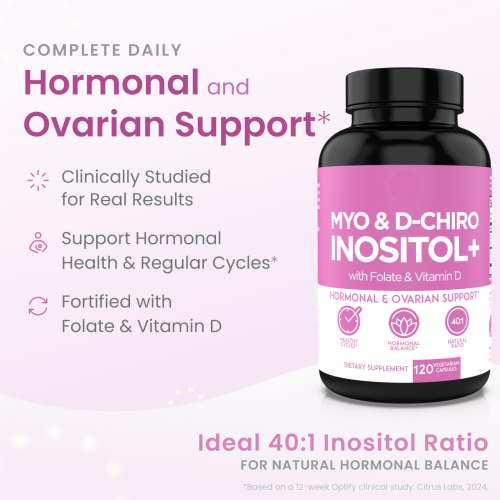 Oranvital Inositol Capsule Inositol Supplement Myo for Women Healthy Hormone Balance Healthy Ovarian Support