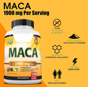 Oranvital Maca Capsules Maca Extract Maca Root Capsules Supplement Support Energy Stamina