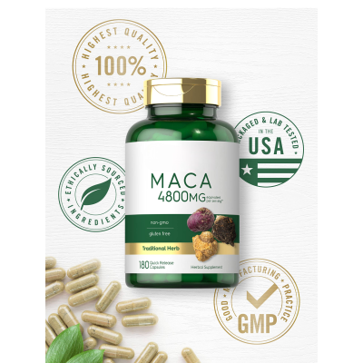 Oranvital Maca Extract Maca Pills Organic Black Maca Capsules For Men And Women
