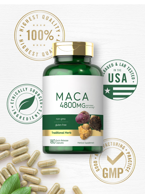 Oranvital Maca Extract Maca Pills Organic Black Maca Capsules For Men And Women