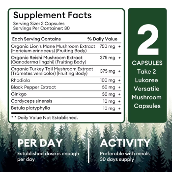 Oranvital Lions Mane Extract Capsules Lions Mane Powder lions Mane Mushroom Capsule