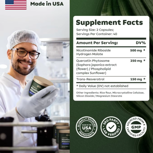 Oranvital NAD Supplement Liposomal Nicotinamide Riboside Supplement for Anti Aging Energy Focus