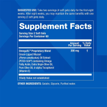 Joint Support Supplement Natural Muscle Support Green Lipped Mussel Oil Soft Gel Pills