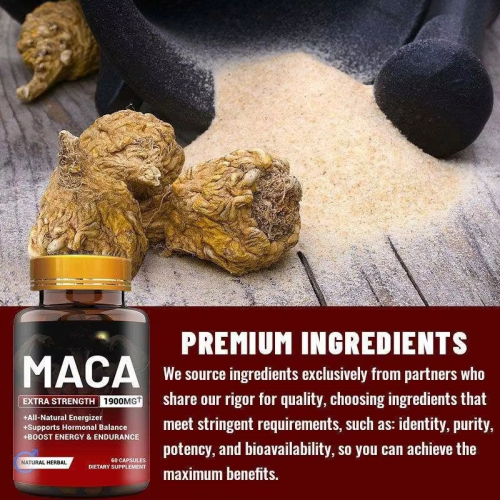 Ultimate Maca Boost Black Maca Capsules Supplement Energy Black Maca Root Capsules for Men and Women Immune Support