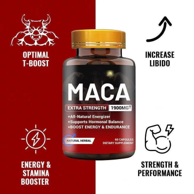 Ultimate Maca Boost Black Maca Capsules Supplement Energy Black Maca Root Capsules for Men and Women Immune Support