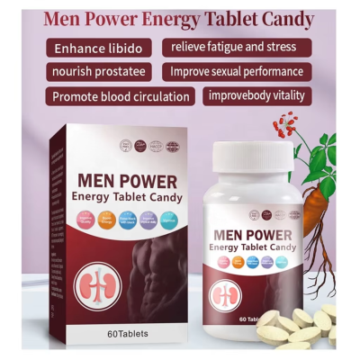 Natural Men Power Tablets Energy Candy Capsules Boost Energy Strength Men Power Tablet Male Enhancement Pills