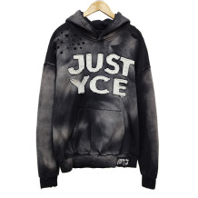 Vintage Streetwear Embroidered Hoodie Manufacturer | Distressed Patch French Terry Acid Wash Hoodie | OEM Chinese Hoodies Factory