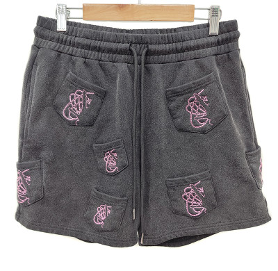 Men's Vintage Sweat Shorts Manufacturer | Multiple Pocket Drawstring Shorts For Men | Embroidered Acid Wash Retro Jogger Shorts