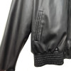 Customized Original Faux Leather Bomber Jacket Factory | Chinese Puffer Leather Varsity Jacket Manufacturers | Men's Embroidered Button Up Supplier