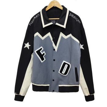 Streetwear Mens Varsity Jacket Manufacturer | Men's Embroidered Patch Letterman Jackets Factory | Men's High School Baseball Jacket Vendor