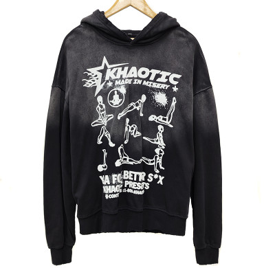 Streetwear Screen Print Hoodies Factory | Custom Unisex Hoodie Sweatshirt Manufacturers | Hoodie Washed Vintage Cotton Top Vendor