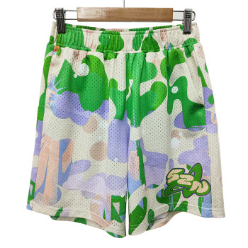 Athletic Mesh Sports Shorts Manufacturer | Men's Polyester Shorts Supplier | Custom Active Wear All Over Print Shorts | Screen Printing Short Factory