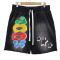 Custom Unisex Vintage Shorts Manufacturer | 100 Cotton Acid Was Shorts Supplier | Streetwear Puff Print Short For Men