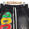 Custom Unisex Vintage Shorts Manufacturer | 100 Cotton Acid Was Shorts Supplier | Streetwear Puff Print Short For Men