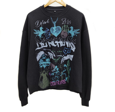 Custom Men's Sweatshirts Manufacturer | Custom Vintage Wash Sweatshirt | Streetwear Heavyweight Cotton Sweatshirt For Men