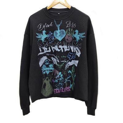 Custom Men's Sweatshirts Manufacturer | Custom Vintage Wash Sweatshirt | Streetwear Heavyweight Cotton Sweatshirt For Men