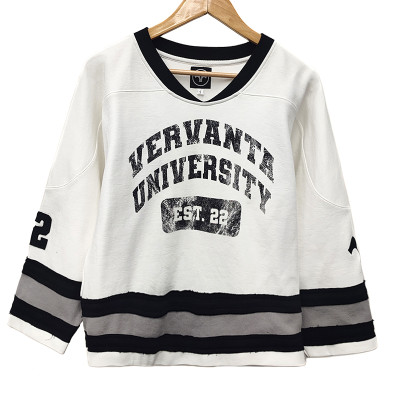 Streetwear Ice Hockey Jersey Shirt Manufacturer | Long Sleeve Tshirt Supplier | Custom Embroidery Patch Uniform Football Jersey Vendor