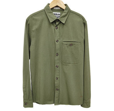 Vintage Blank Long Sleeve Shirt Suppliers | Low MOQ Custom Long-sleeved  Green Shirts | Can Custom Cotton Streetwear Shirts Manufacturer