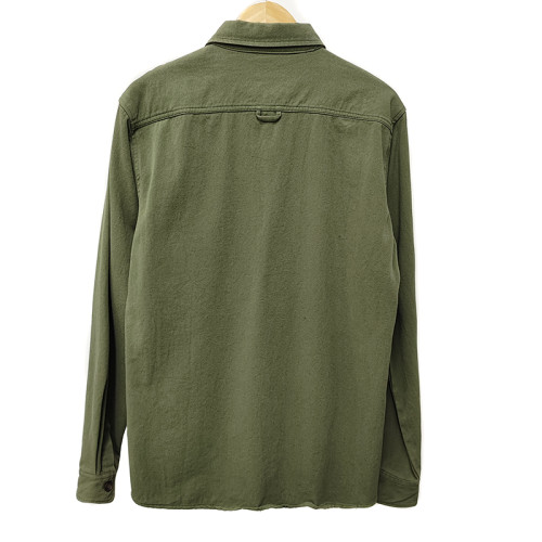 Vintage Blank Long Sleeve Shirt Suppliers | Low MOQ Custom Long-sleeved  Green Shirts | Can Custom Cotton Streetwear Shirts Manufacturer
