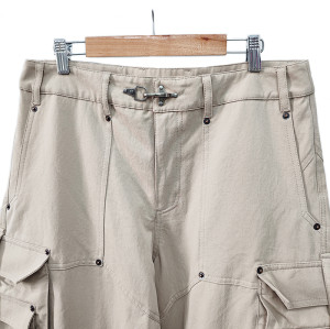 Multi Pockets Cargo Pants Manufacturers | Polyester Relaxed Fit Cargo Trousers | Overalls Unisex Men Wear Track Pants Supplier