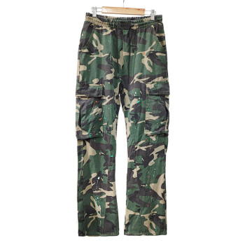 Factory Camo Military Cargo Pants | Casual Outdoor Scout Hiking Trousers | Men's Clothing Cargo Wear Camouflage Pants | Multi Pockets