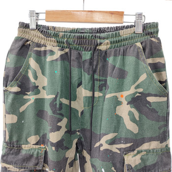 Factory Camo Military Cargo Pants | Casual Outdoor Scout Hiking Trousers | Men's Clothing Cargo Wear Camouflage Pants | Multi Pockets