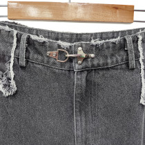 Curve Switching Flare Denim Pants | Manufacturers Embroidery Distress Patch Denim Jeans | Men's Y2K Stacked Jeans Pants