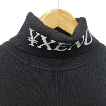 Custom Turtleneck Slim Fit Knit Sweater Supplier | Y2K Oversized Streetwear Graphic Sweater | Wholesale Small Quantity Graphic Sweaters Manufacturer