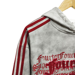 Custom Embroidered Patch Vintage Hoodies Vendor | Cotton Fabrics Stone Wash Hoodie Manufacturer | Punk Style Custom Hoodies Suppliers