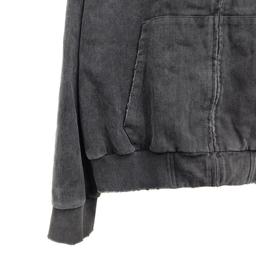 Custom Blank Vintage Acid Hoodie Vendor | Chinese Plain Stone Vintage Washed Hoodie Manufacturer | Sun Faded Washed Zipped Hoodies