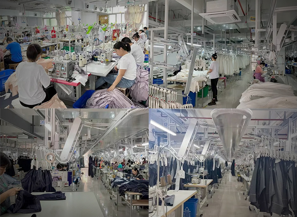 GROOVECOLOR production lines supporting multi-SKU tracksuit programs