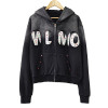 Custom Premium Rhinestone Vintage Hoodies Supplier |  Acid-Washed French Terry Hoodie Manufacturer | Raw Hem Wash Outerwear ‌Hoodies Factory