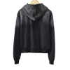 Custom Premium Rhinestone Vintage Hoodies Supplier |  Acid-Washed French Terry Hoodie Manufacturer | Raw Hem Wash Outerwear ‌Hoodies Factory
