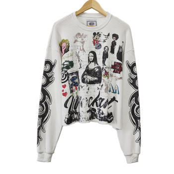 Custom Vintage Printing Sweatshirts Supplier | Streetwear Heavyweight Cotton Clothing Manufacturer | Oversized Retro Sweatshirt Factory For Men