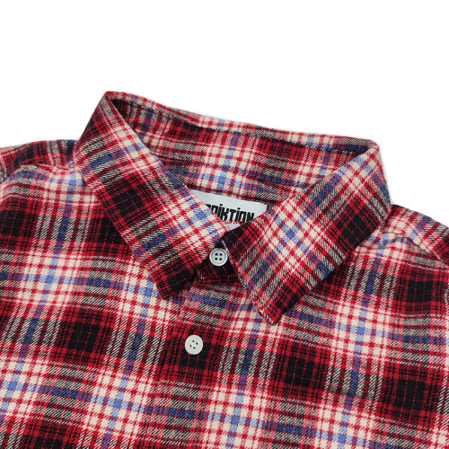 Best Clothing Manufacturers | Custom Wash Streetwear Vintage Casual Shirts | Baggy Oversized Fringe Long Sleeves  Plaid Shirts Supplier