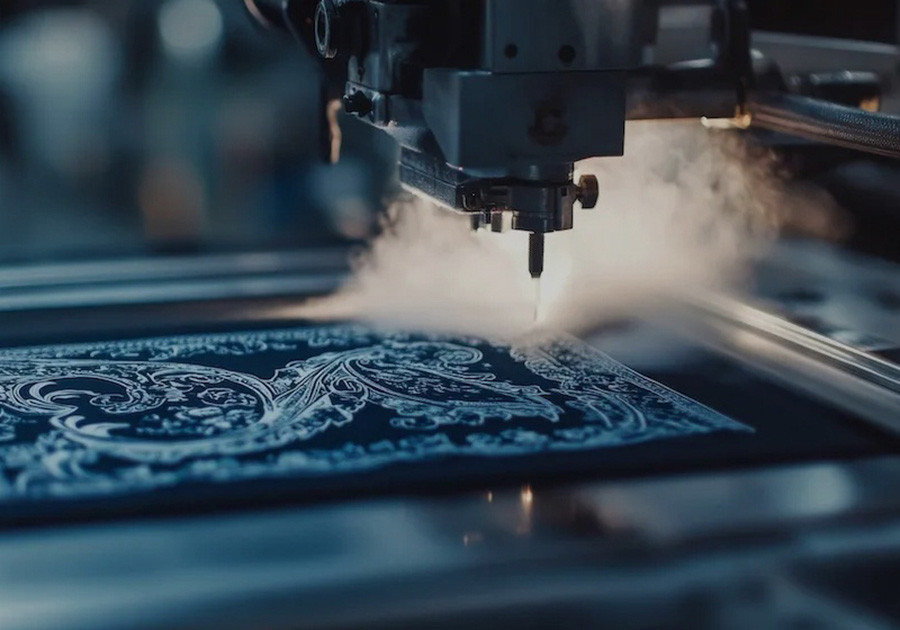 Streetwear decoration and print execution in bulk production