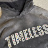 Custom Made Vintage Hoodies Manufacturer | Premium French Terry Acid Washed Rhinestone Oversized Hoodie For Men