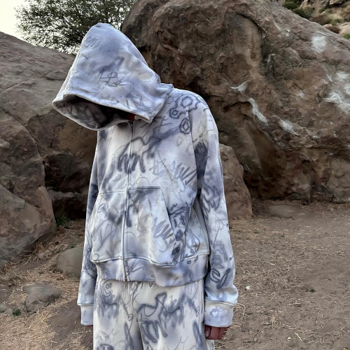 Graphic Zip Up Hoodie Manufacturer | Custom Mens Y2k Zip Up Hoodies 350 GSM Best Heavyweight Hoodie Supplier