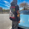 Custom Hoodie Manufacturers Cropped Graphics Heavyweight Zip Up Hoodies Y2k Streetwear Manufacturer
