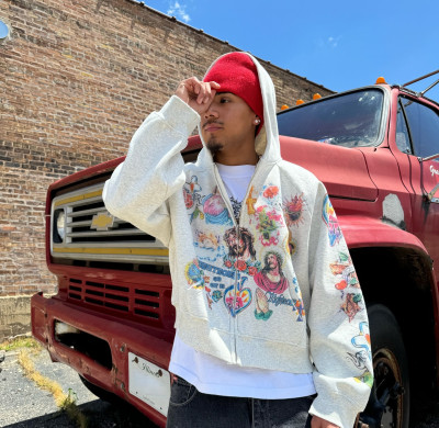 Luxury Hoodie Manufacturer | Custom Mens 500 GSM Heavyweight Graphic Zip Up Hoodies For Business